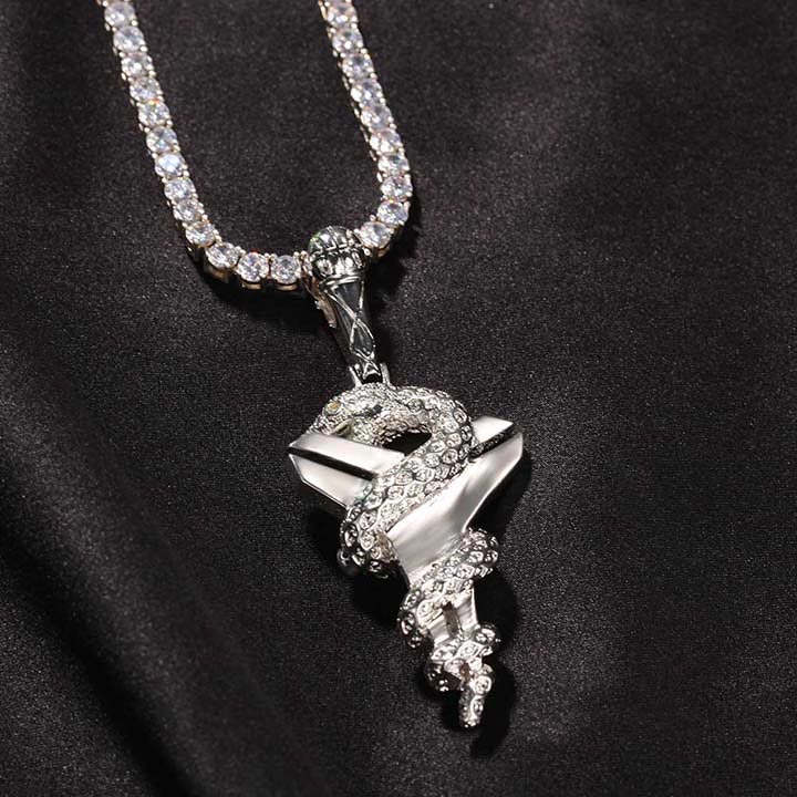 8/24 Kobe Bryant Mamba Legacy Premium CZ Hip Hop Pendant Necklace | 24 VAULT
